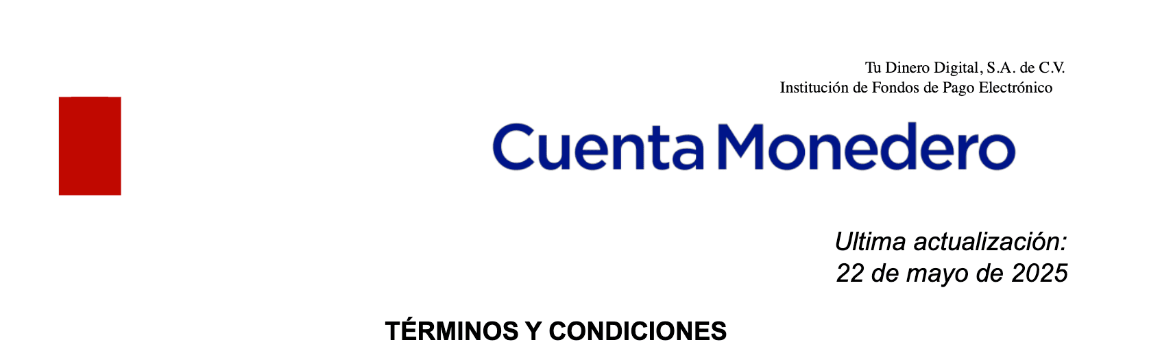 Términos y Condiciones